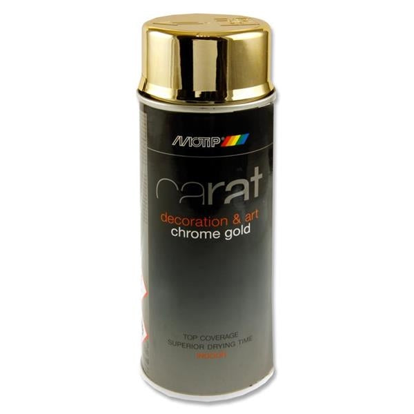 CARAT 400ML SPRAY PAINT -CHROME EFFECT GOLD