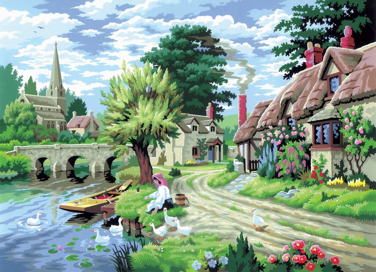 Paint By Numbers Adult Large - Duck Feeding