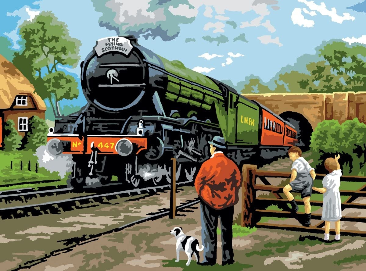 Paint By Numbers Adult Large - Steam Train