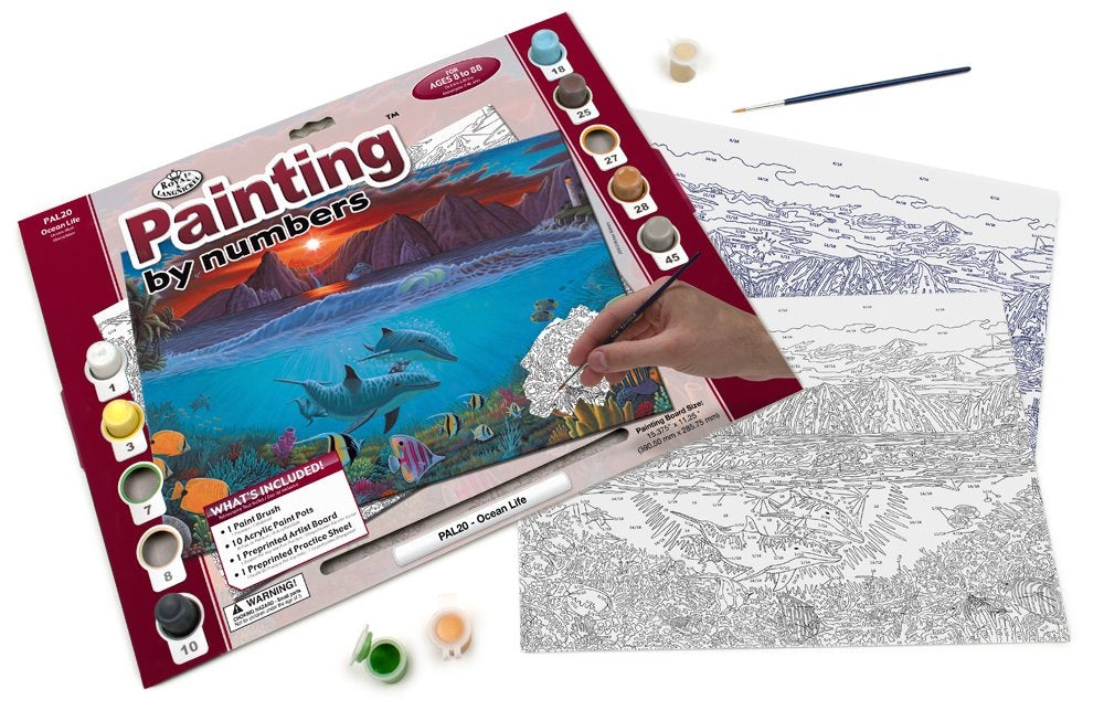 Paint By Numbers Adult Large - Ocean Life