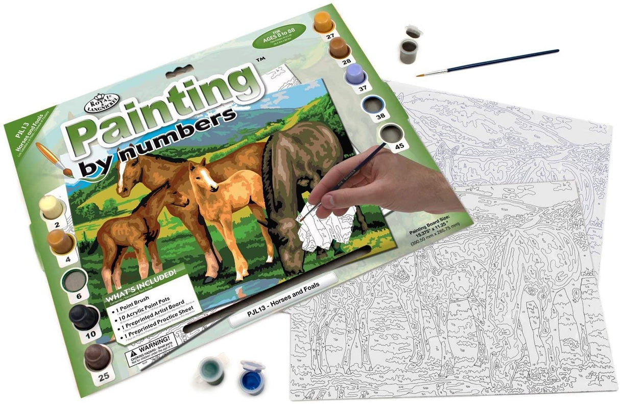 Paint By Numbers Junior Large Horses & Foal