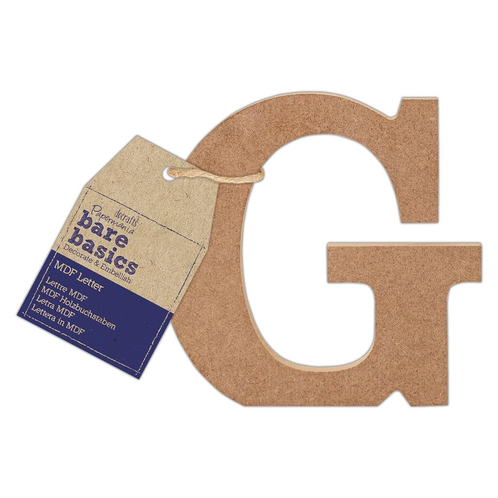 MDF Letter (1pc) - Bare Basics - G