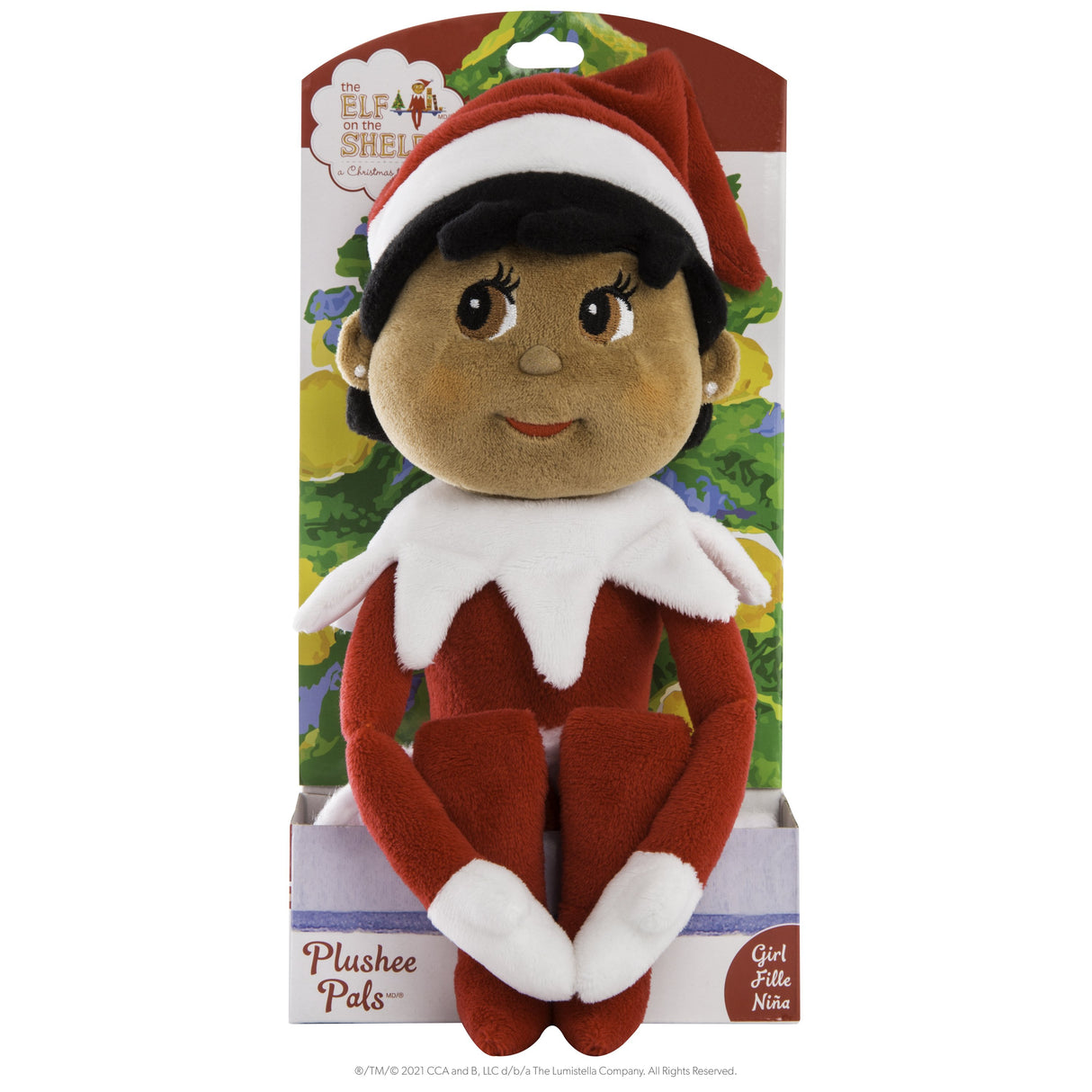 Elf on the Shelf Plushee Pals®- Girl Dark Tone 17”