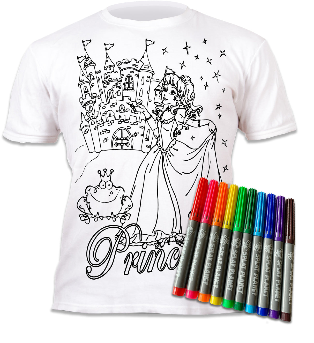 Splat Planet PYO T-Shirt: Princess (Size 7-8 Years)