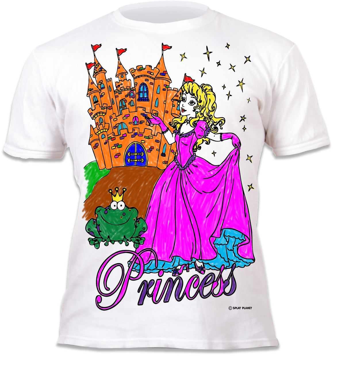 Splat Planet PYO T-Shirt: Princess (Size 5-6 Years)