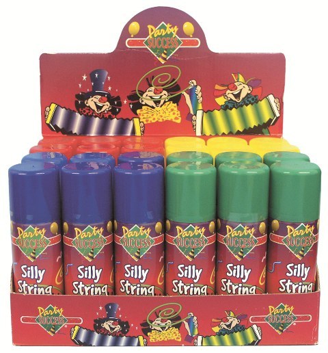 Silly String Spray  (83ml) 4 assortment colours