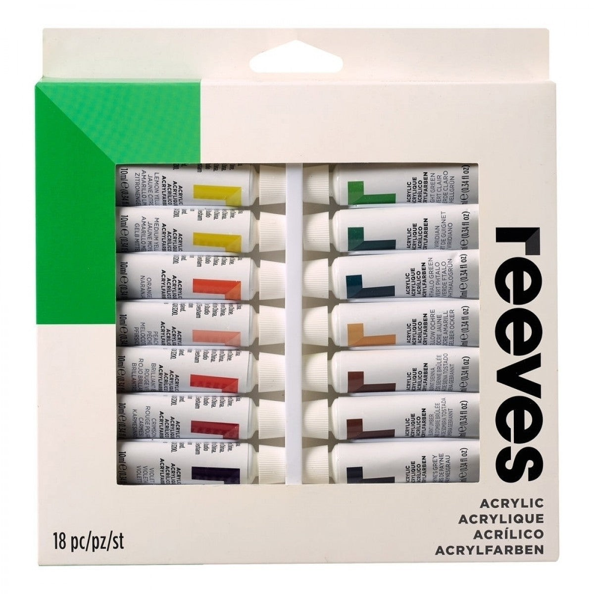 Reeves 18 x 10ml Fine Acrylic