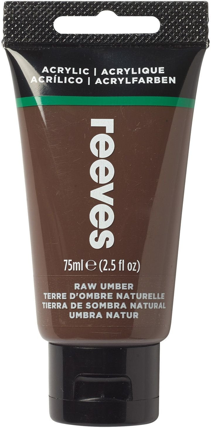 Reeves 75ml Acrylic Paint - Raw Umber
