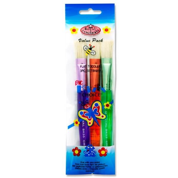 BIG KIDS CHOICE BRUSH SET - 3pce FLAT
