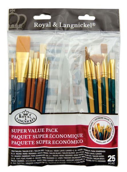 25 Piece Variety Value Brush Set