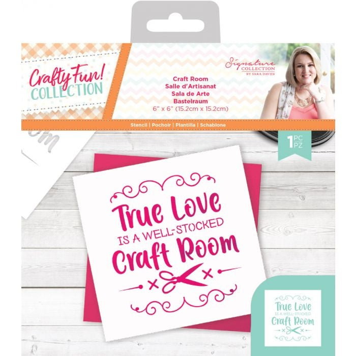 Crafty Fun - Stencil - Craft Room