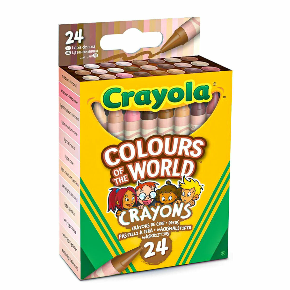 24 Colours of the World Crayons