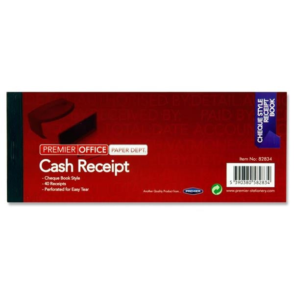 3"x8" CASH RECEIPT BOOK