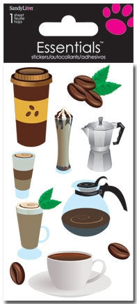 Essentials Sticker Sheet - Coffee