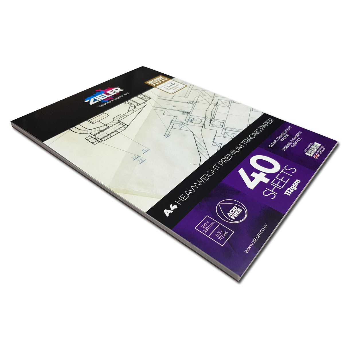 Zieler A4 Tracing Pad (40 Sheets)