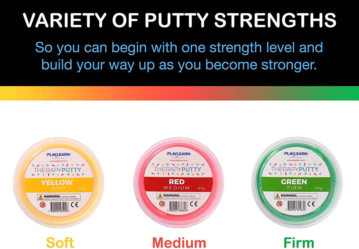 Therapy Putty 3pk (Yellow,Red,Green)