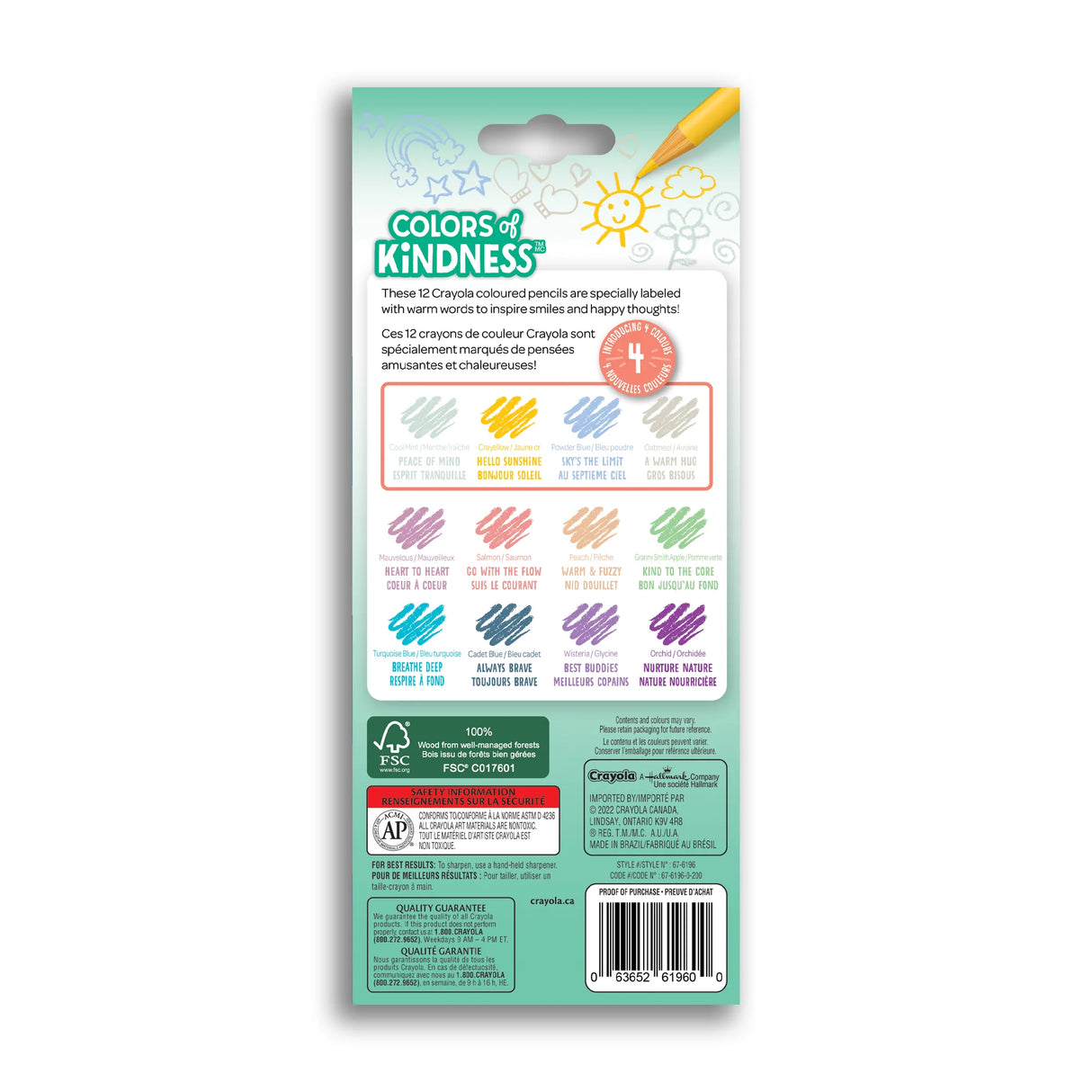 12 Colours Of Kindness Pencils