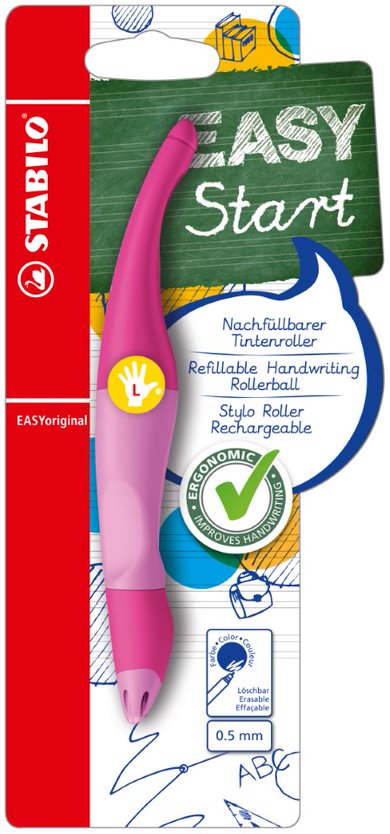 Handwriting Pen - STABILO EASYoriginal - Left Handed - Light Pink/Dark Pink