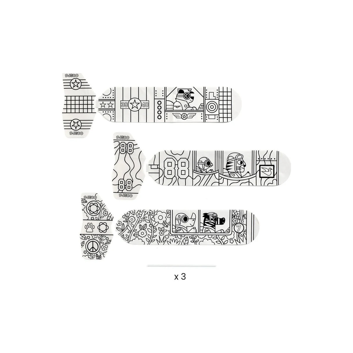 Djeco DIY Colour in Rocket Ships