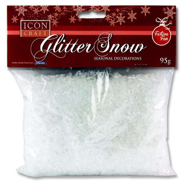 GLITTER SNOW DECORATION 95gr