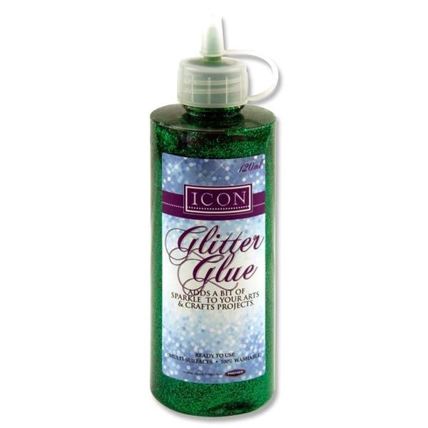 120Ml Glitter Glue - Green