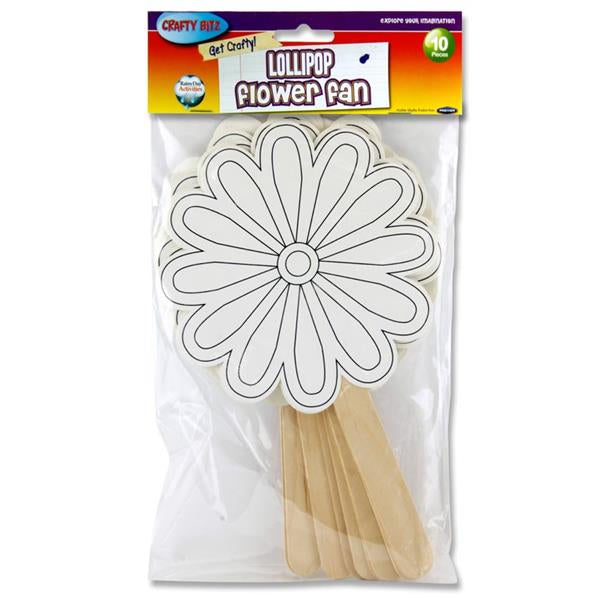 Pkt.10 Fans - Lollipop Flower