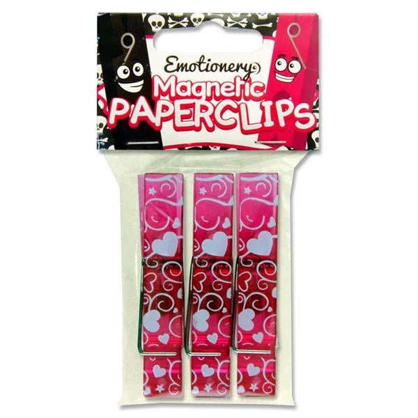 EMOTIONERY PKT.3 MAGNETIC PEG PAPER CLIPS