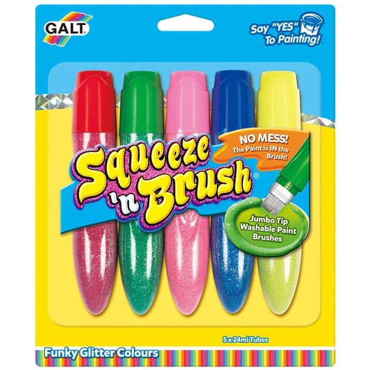 Squeeze N Brush- 5 Glitter Colour