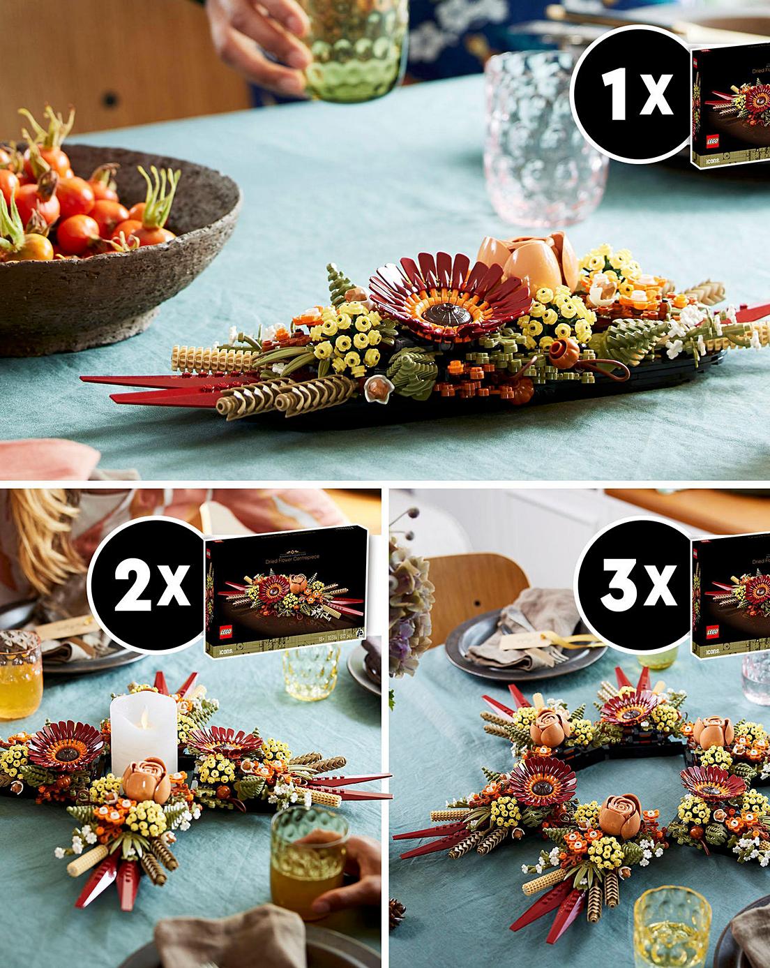 Lego Dried Flower Centerpiece