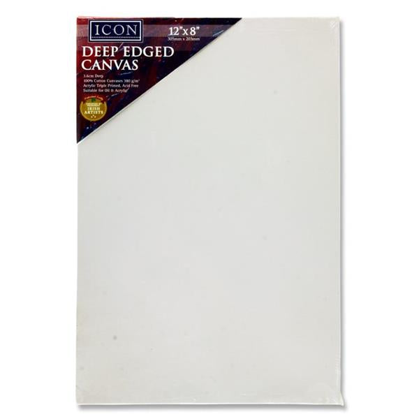 Icon Deep Edged Canvas 380gm2 - 12"x8"