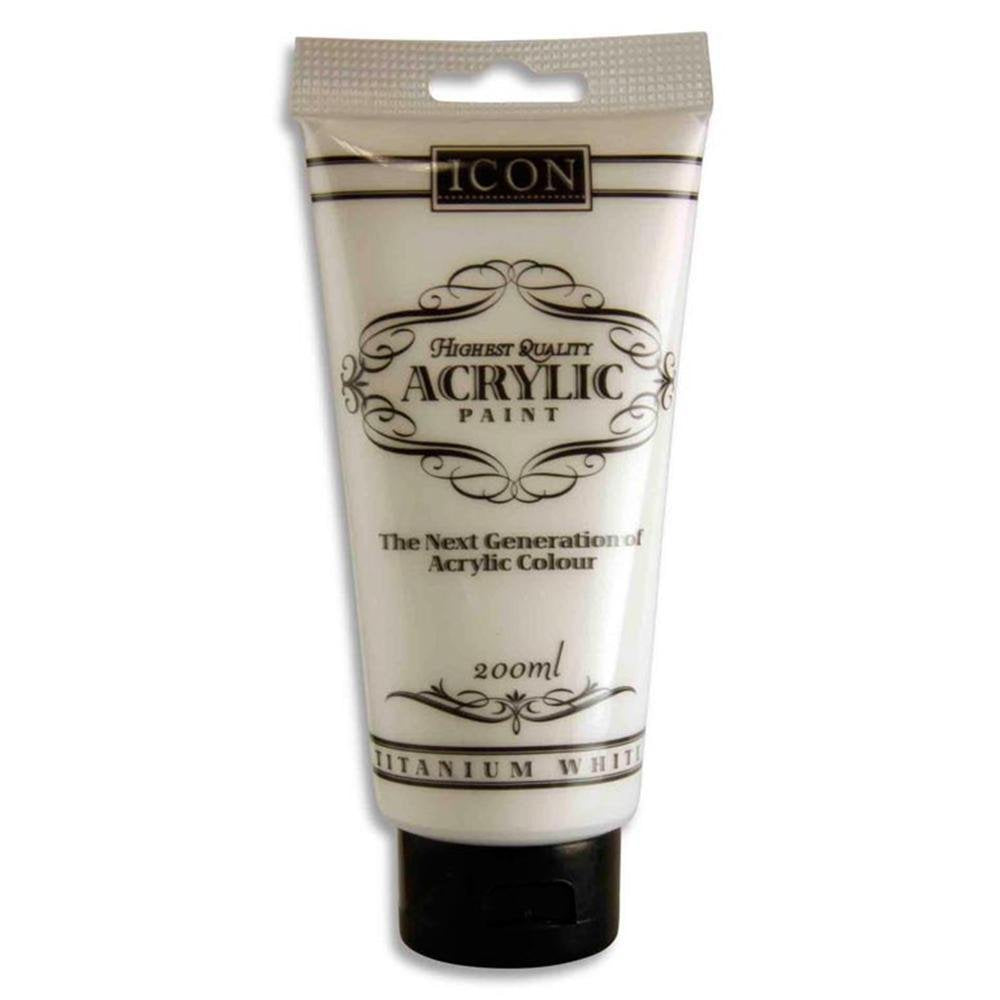 ICON ACRYLIC 200ML-TITANIUM WHITE