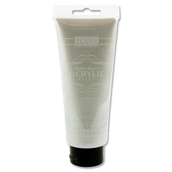 ICON ACRYLIC 200ML-SILVER