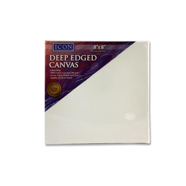 Icon Deep Edged Canvas 380gm2 - 8"x8"