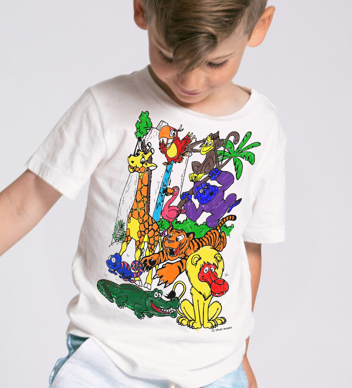 Splat Planet PYO T-Shirt: Zoo (Size 3-4 Years)