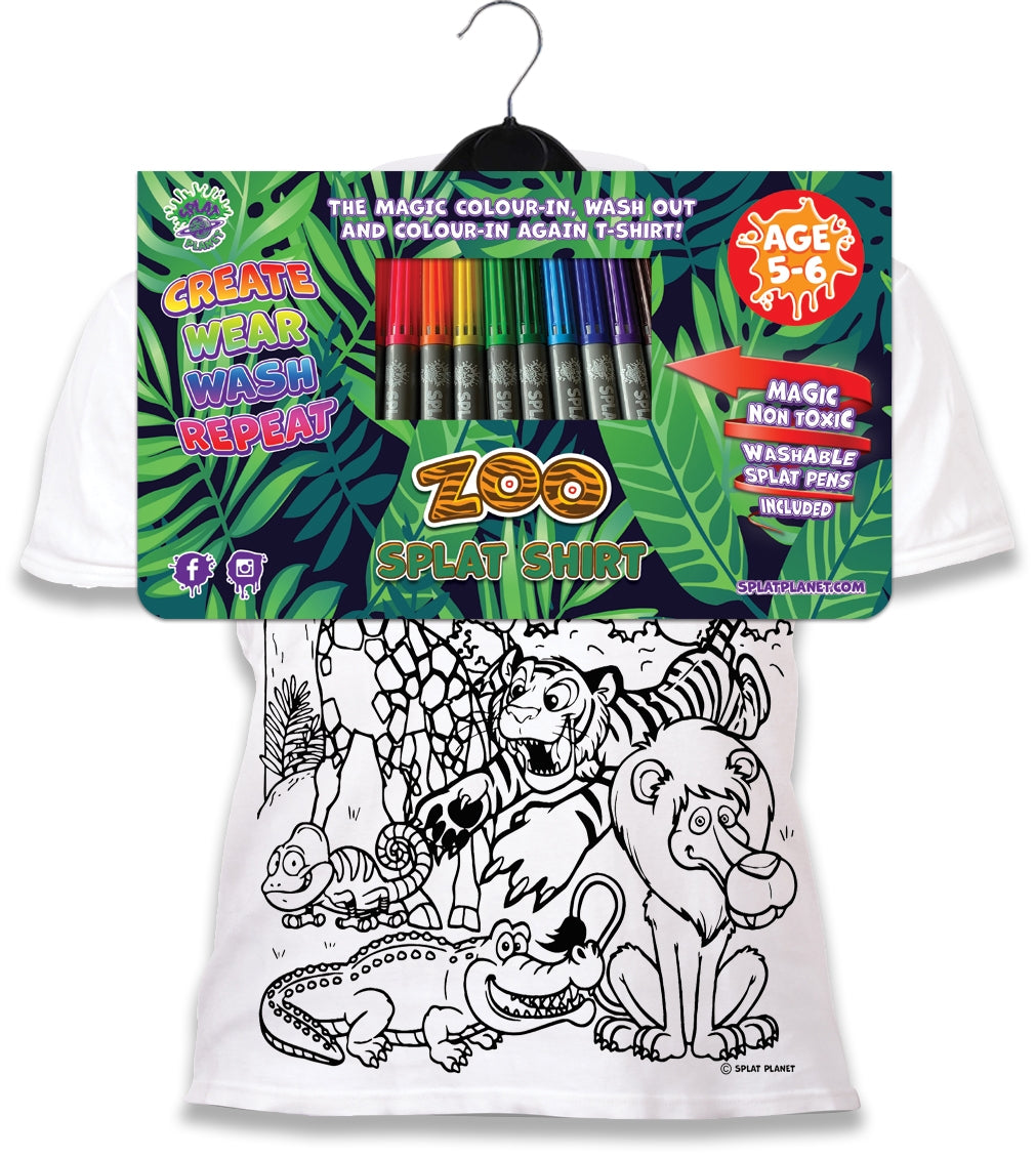 Splat Planet PYO T-Shirt: Zoo (Size 3-4 Years)