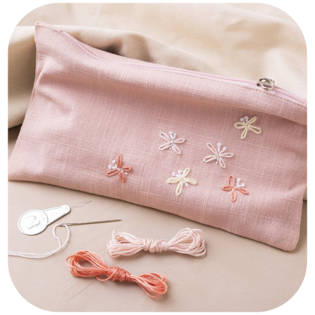 Decorate a Clutch Bag with Embroidered Butterflies