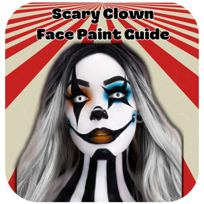 Scary Circus Clown Face Painting Guide