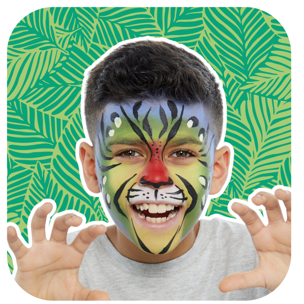 Rainbow Tiger Face Painting Guide