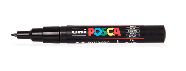 POSCA PC-1M: Extra Fine Bullet Tip Paint Markers
