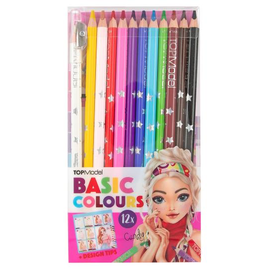 TOPModel - Basic Colouring Pencil Set (12 Colours)