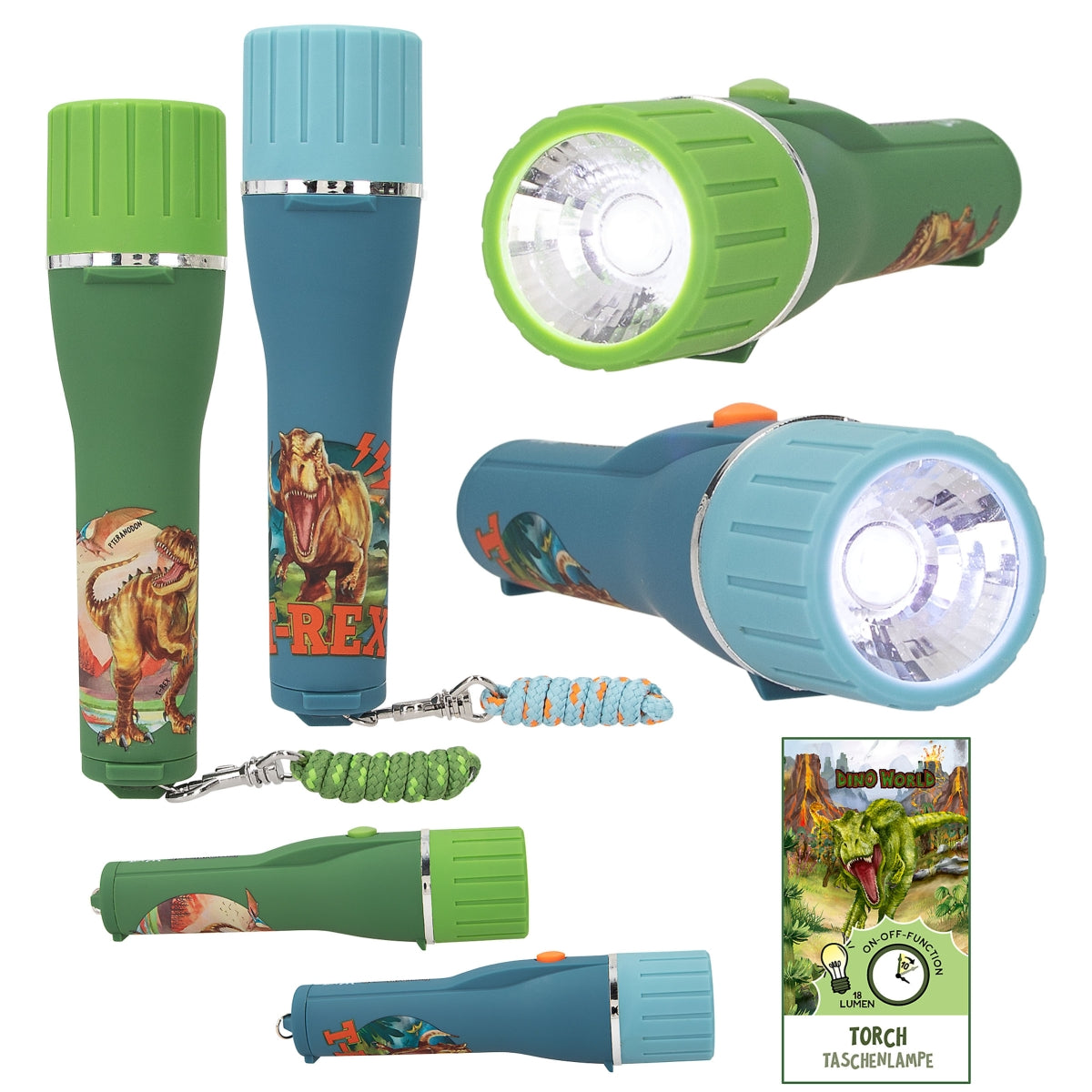Dino World Torch with Timer (Assortment)