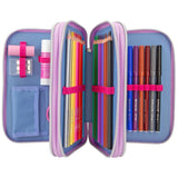 TOPModel Triple Compartment Filled Pencil Case