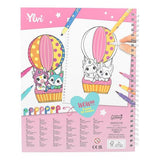 Ylvi Colouring Book with Colouring Pens Set
