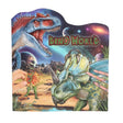 Dinosaur-themed book cover with colorful dinosaurs and 'Dino World' text on a blue background