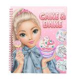 TOPModel Colouring Book With Sequins - Cake & Bake