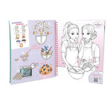 TOPModel Colouring Book With Sequins - Cake & Bake