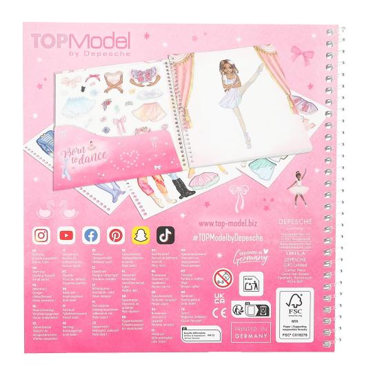 TOPModel Dress Me Up Stickerbook BALLET