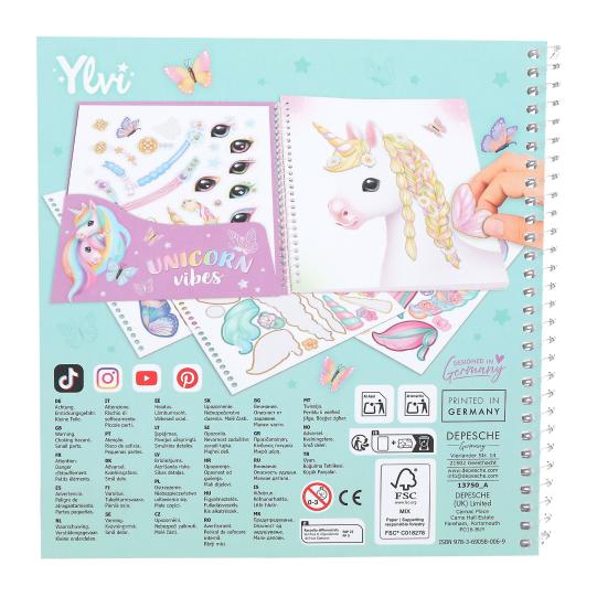 Ylvi Create Your Special Unicorn Dress Me Up Book