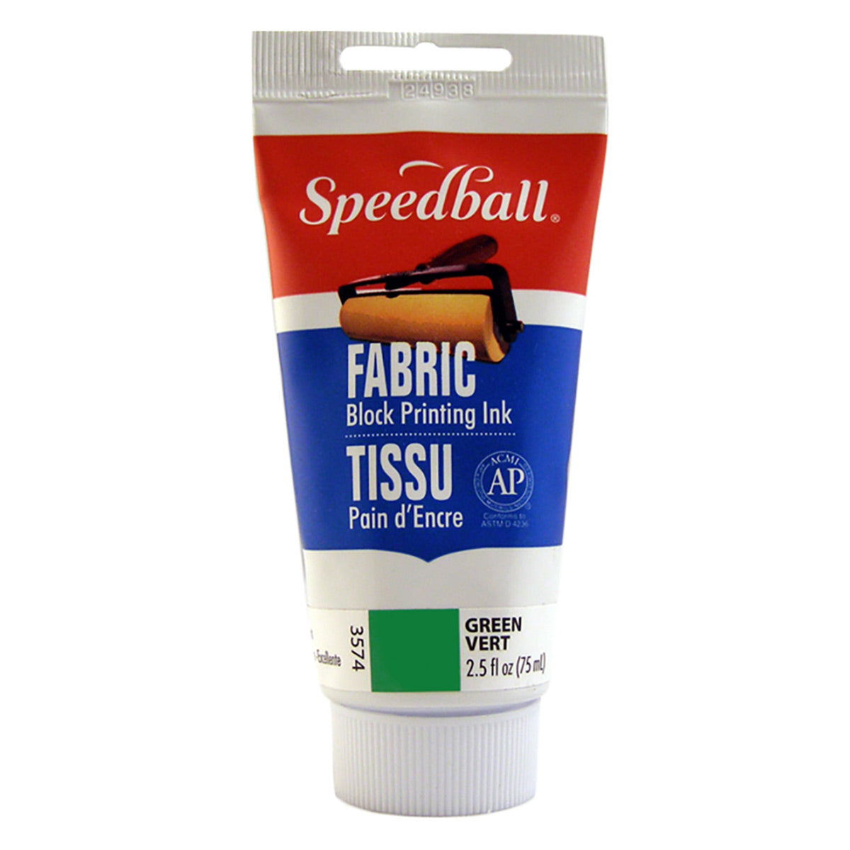Fabric Block Printing Ink 75ml (2.5oz)-Green