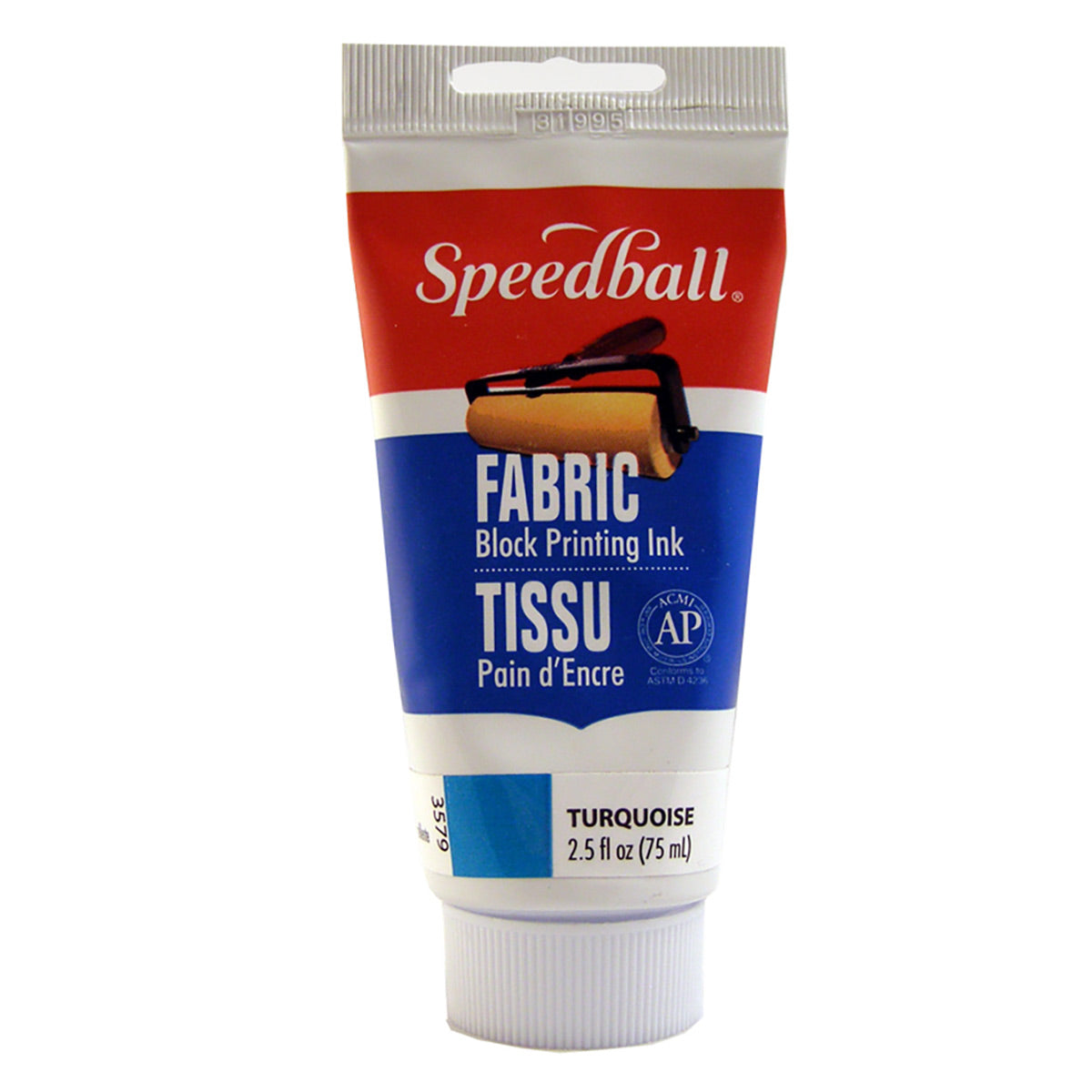 Fabric Block Printing Ink 75ml (2.5oz)-Turquoise